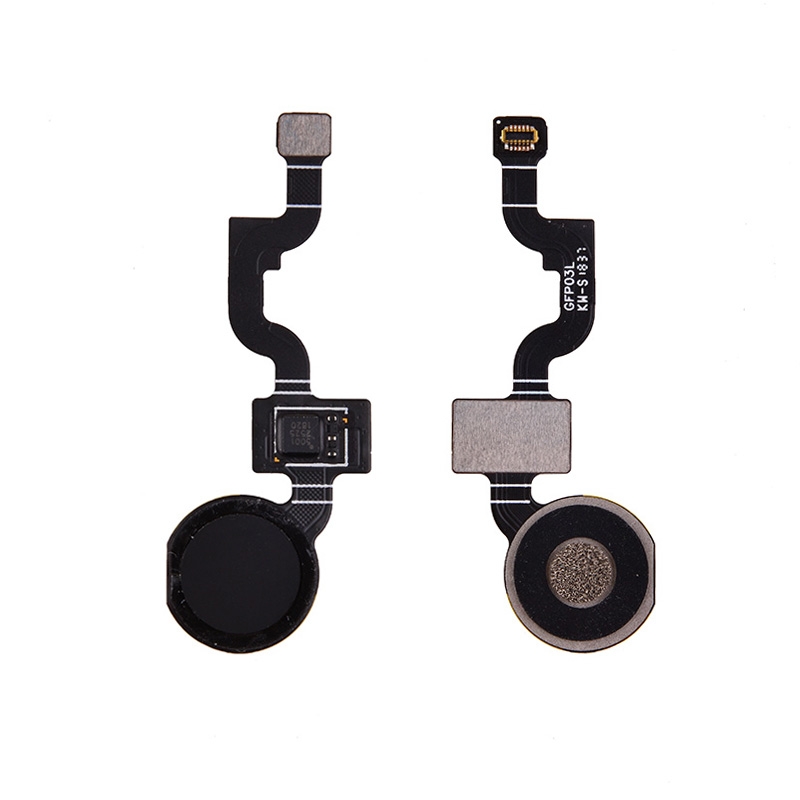 Home Button with Flex Cable,Connector and Fingerprint Scanner Sensor for Google Pixel 3a XL - Black